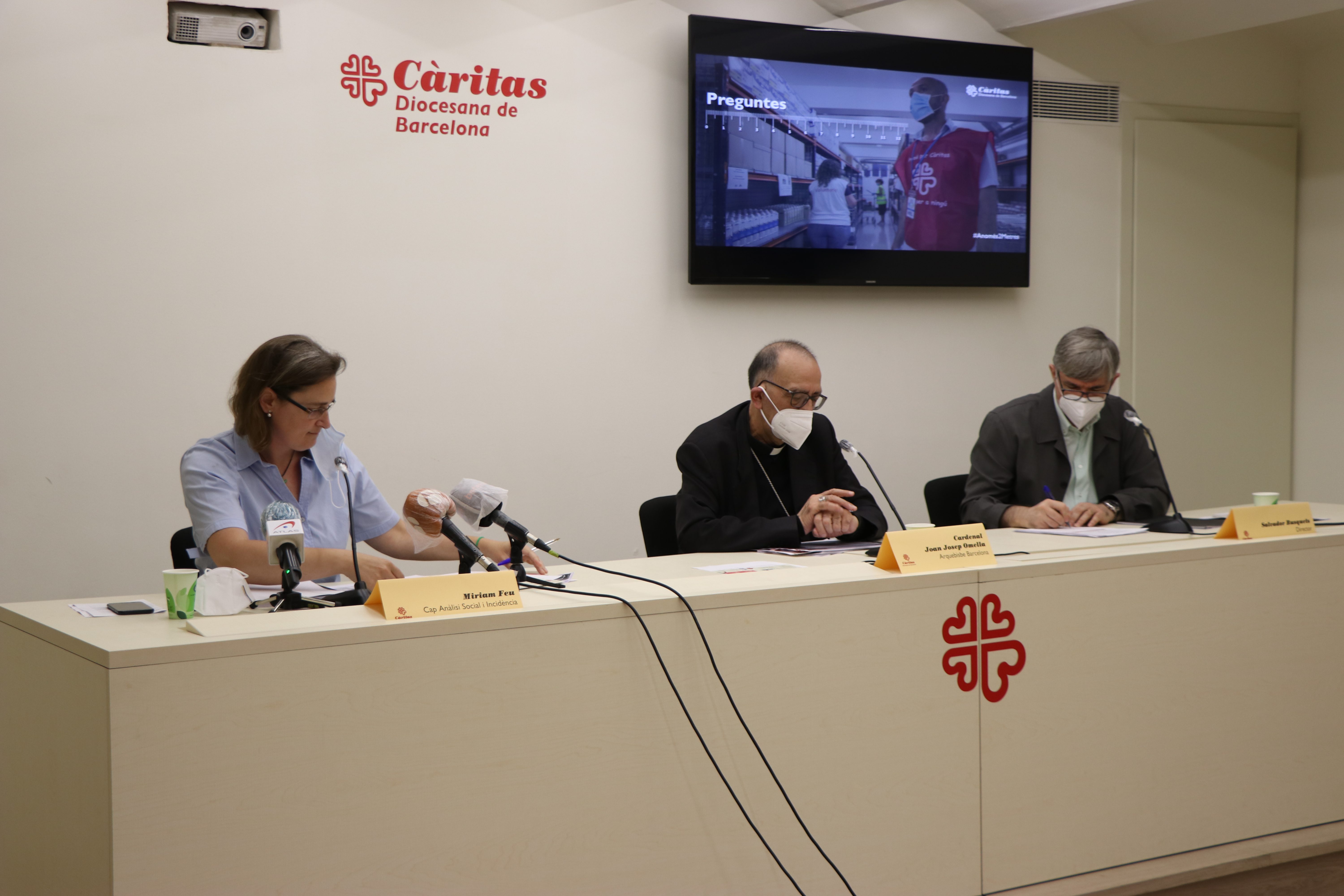 Càritas constata els efectes que ha deixat la COVID-19: 1 de cada 4 llars ateses per Càritas Diocesana de Barcelona no disposa de cap ingrés