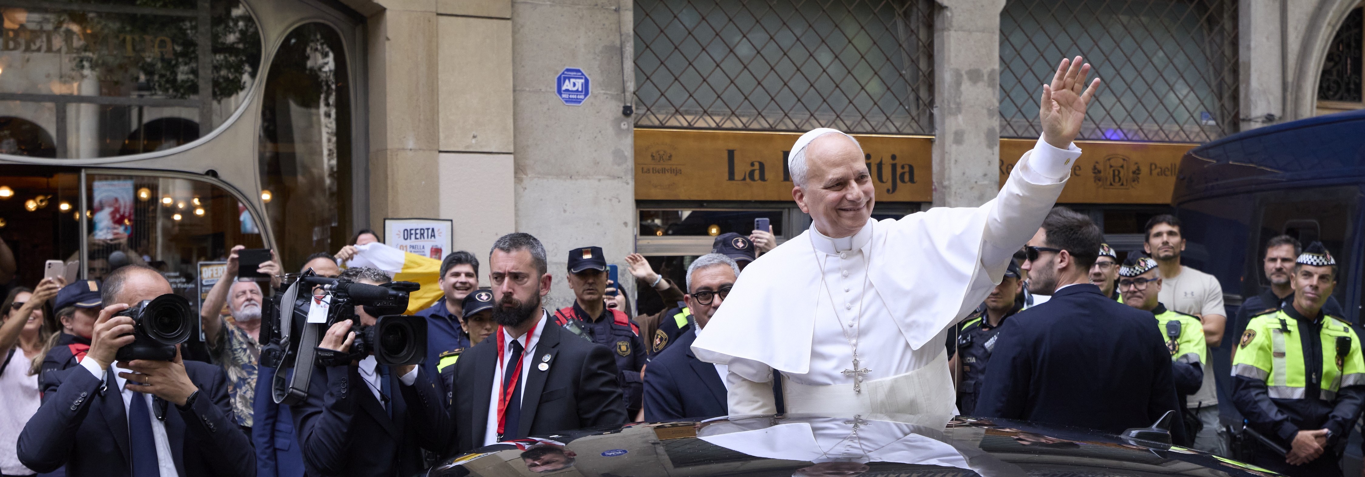 El papa Lleó XIV visita Sant Agustí i fa valdre la tasca de més de 90 entitats socials